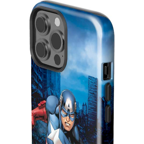 Marvel Captain America Portrait iPhone 15 Pro Max Impact Case